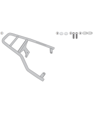 KIT DE FIJACIÓN POSTERIOR GIVI SR5608 PIAGGIO VESPA PRIMAVERA 150-125-50/SPRINT 150-125-50 | Fijaciones Top Case de moto | %brands%