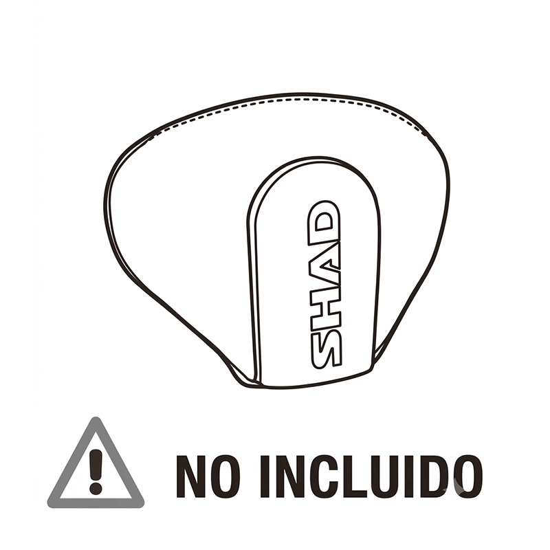KIT DE FIJACION RESPALDO PARA PASAJERO SHAD V0BV41RV PIAGGIO BEVERLY 300/400 | Otros de moto | %brands%
