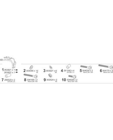 KIT DE FIJACION MALETAS LATERALES SHAD 3P C0RX65IF CYCLONE RX 650/RX6