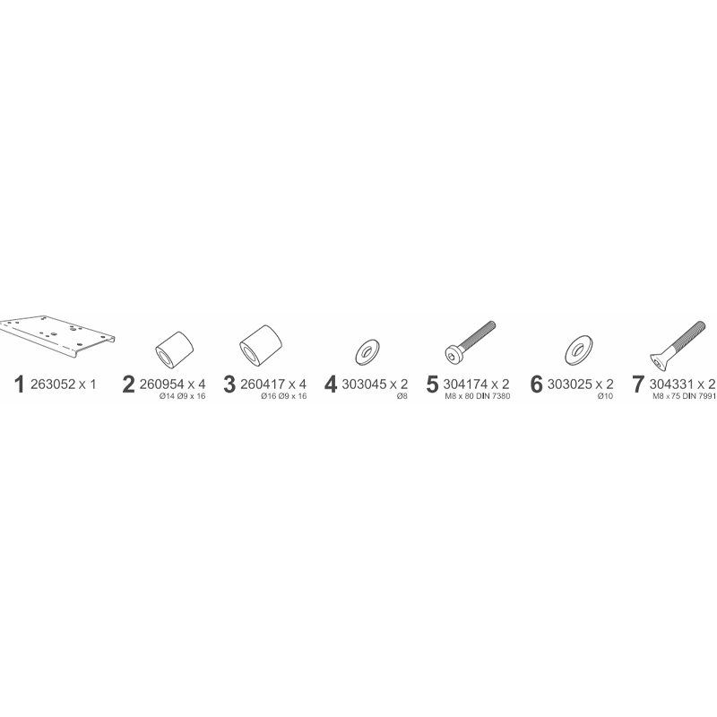 KIT DE FIJACIÓN POSTERIOR SHAD M0XC62ST MOTO MORINI X-CAPE 700/649 | Fijaciones Top Case de moto | %brands%