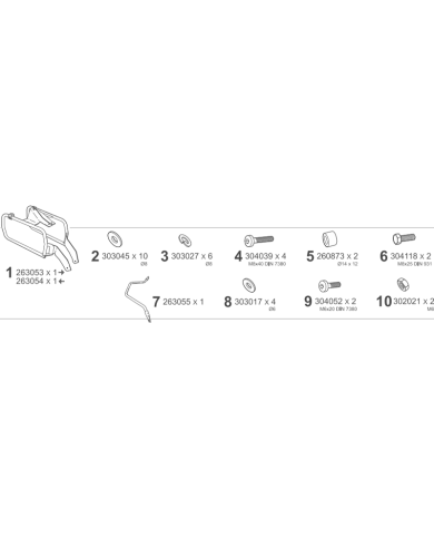 KIT DE FIJACION MALETAS LATERALES SHAD 4P M0XC624P MOTO MORINI X-CAPE 649