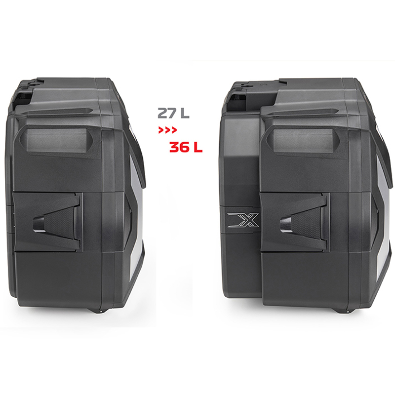 MALETA GIVI XSPACE MONOKEY XP01AAA BLACK/ALUMINUM | Maletas laterales de moto | %brands%