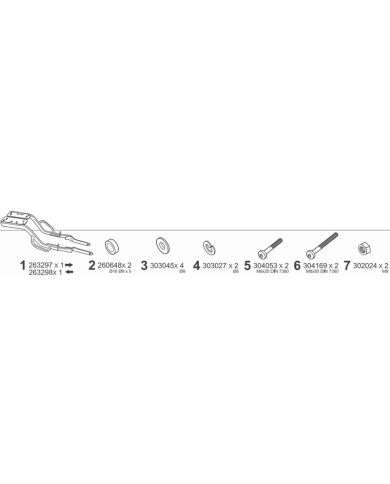 KIT DE FIJACIÓN POSTERIOR SHAD S0TC53ST SUPER SOCO TC125/50
