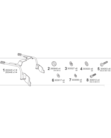 KIT DE FIJACION MALETAS LATERALES SHAD 3P M0ST14IF MOTO GUZZI STELVIO 1000