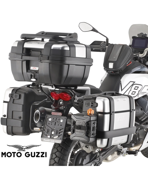 KIT DE FIJACION MALETAS LATERALES GIVI PLO8209MK MOTO GUZZI V85 TT | Fijaciones Maletas de moto | %brands%