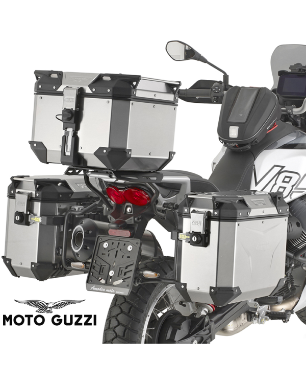 KIT DE FIJACION MALETAS LATERALES GIVI PLO8209CAM MOTO GUZZI V85 TT | Fijaciones Maletas de moto | %brands%