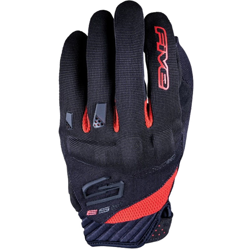 GUANTES FIVE RS3 EVO NEGRO/ROJO