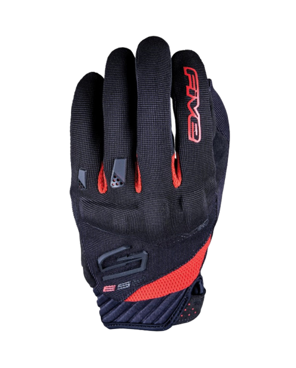 GUANTES FIVE RS3 EVO NEGRO/ROJO | Verano de moto | %brands%