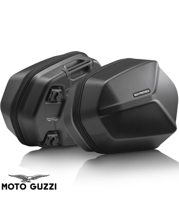 PACK MALETAS LATERALES + SOPORTES + BOLSAS SW-MOTECH AERO ABS GUZZI KFT.17.624.60100/B | Maletas laterales de moto | %brands%