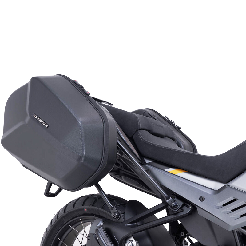 PACK MALETAS LATERALES + SOPORTES + BOLSAS SW-MOTECH AERO ABS GUZZI KFT.17.624.60100/B | Maletas laterales de moto | %brands%