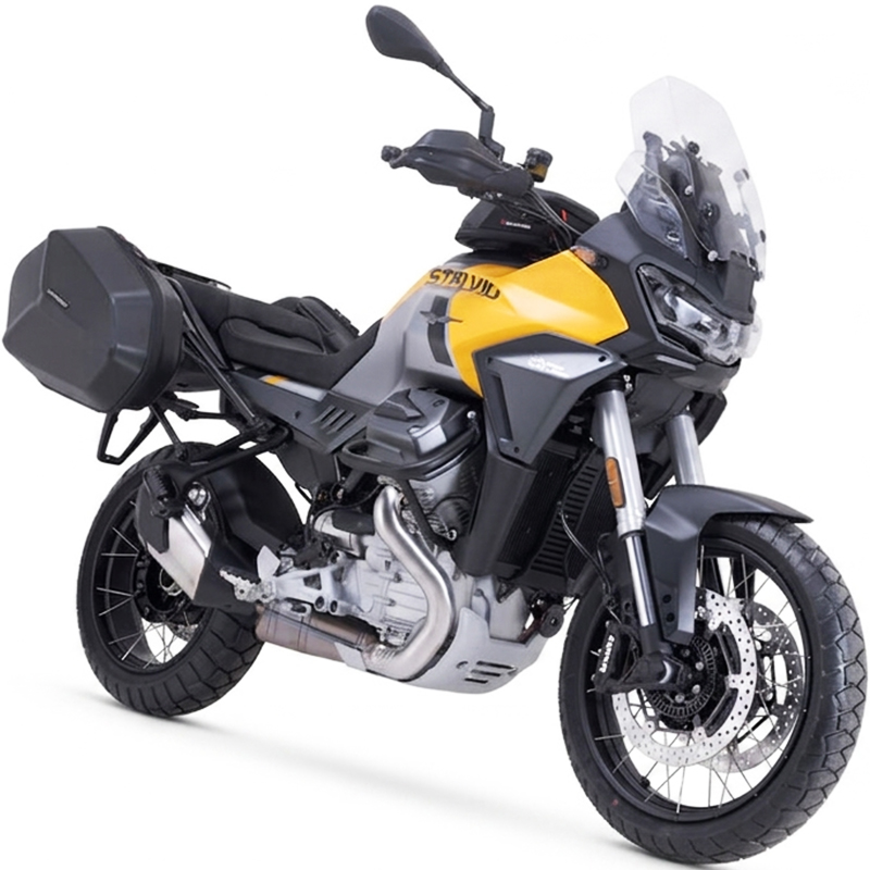 PACK MALETAS LATERALES + SOPORTES + BOLSAS SW-MOTECH AERO ABS GUZZI KFT.17.624.60100/B | Maletas laterales de moto | %brands%