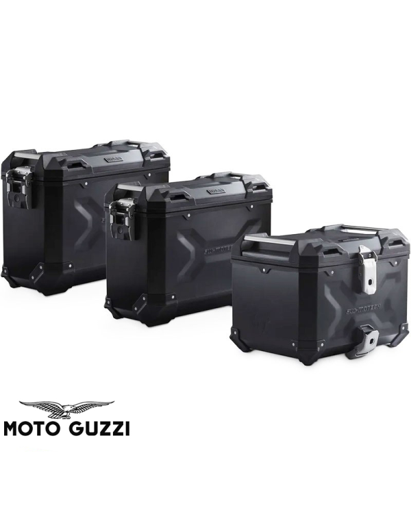 PACK MALETAS LATERALES + BAUL + BOLSAS + SOPORTES SW-MOTECH MOTO GUZZI ADV.17.632.75000/B | Maletas laterales de moto | %brands%