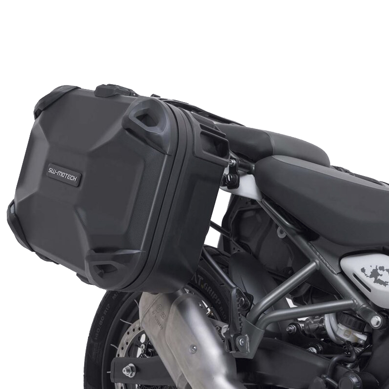 PACK MALETAS LATERALES + SOPORTES SW-MOTECH DUSC ROYAL ENFIELD HIMALAYAN KFT.41.620.65001/B | Maletas laterales de moto | %brands%
