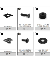 KIT DE FIJACIÓN POSTERIOR SW-MOTECH ADVENTURE-RACK ROYAL ENFIELD HIMALAYAN GPT.41.620.19000/B | Fijaciones Top Case de moto | %brands%