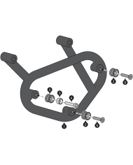 KIT DE FIJACION MALETAS LATERALES Y ALFORJAS SW-MOTECH SLC IZQUIERDO ROYAL ENFIELD METEOR 350 HTA.41.983.10000 | Fijaciones Alforjas de moto | %brands%