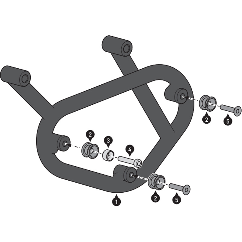 KIT DE FIJACION MALETAS LATERALES Y ALFORJAS SW-MOTECH SLC DERECHO ROYAL ENFIELD METEOR 350 HTA.41.983.11000 | Fijaciones Alforjas de moto | %brands%