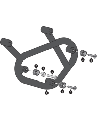KIT DE FIJACION MALETAS LATERALES Y ALFORJAS SW-MOTECH SLC DERECHO ROYAL ENFIELD METEOR 350 HTA.41.983.11000 | Fijaciones Alforjas de moto | %brands%