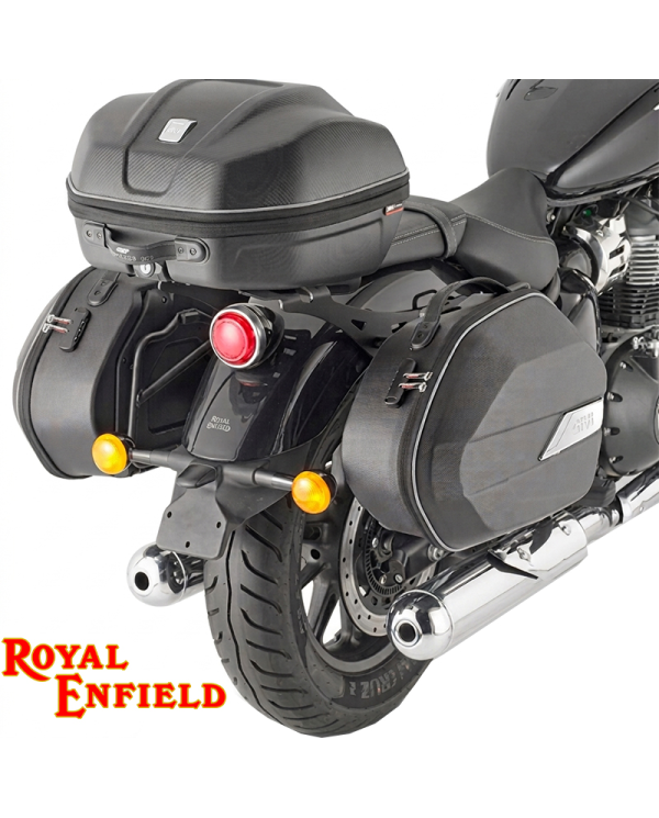 KIT DE FIJACION MALETAS LATERALES GIVI PL9058 ROYAL ENFIELD SUPER METEOR 650 | Fijaciones Maletas de moto | %brands%