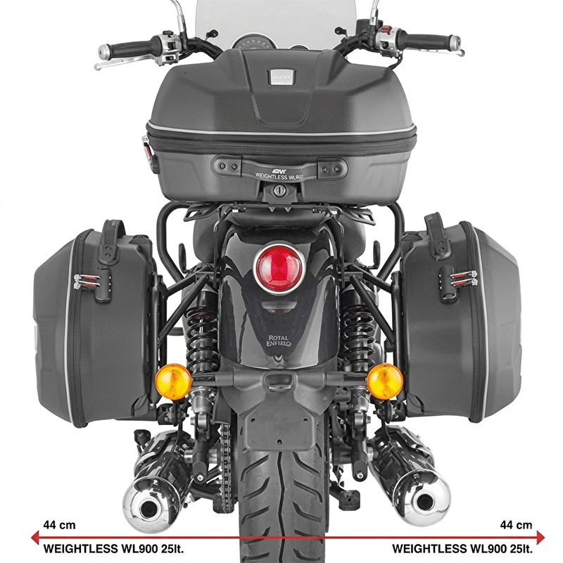 KIT DE FIJACION MALETAS LATERALES GIVI PL9058 ROYAL ENFIELD SUPER METEOR 650 | Fijaciones Maletas de moto | %brands%