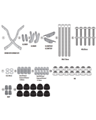 KIT DE FIJACIÓN POSTERIOR GIVI SR9061 ROYAL ENFIELD GUERRILLA 450 | Fijaciones Top Case de moto | %brands%