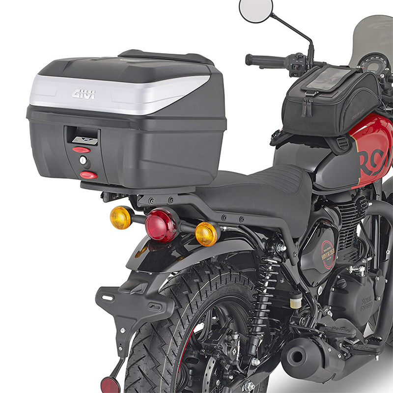 KIT DE FIJACIÓN POSTERIOR GIVI SR9056 ROYAL ENFIELD HNTR 350 | Fijaciones Top Case de moto | %brands%