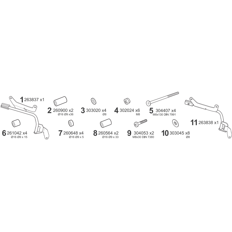 KIT DE FIJACION MALETAS LATERALES SHAD 3P R0HM46IF ROYAL ENFIELD HIMALAYAN MANA BLACK 450 | Fijaciones Maletas de moto | %brands%