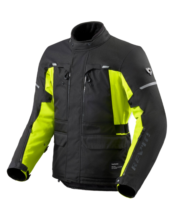 CHAQUETA REVIT OUTBACK 5 H2O NEGRO/AMARILLO FLUOR | Invierno de moto | %brands%