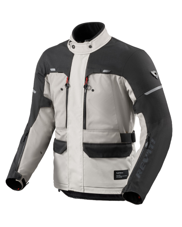 CHAQUETA REVIT OUTBACK 5 H2O PLATA/NEGRO | Invierno de moto | %brands%