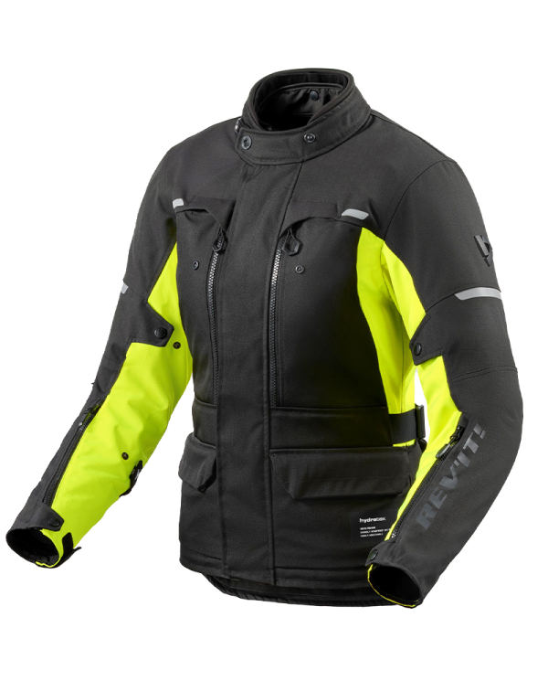 CHAQUETA REVIT OUTBACK 5 H2O LADY NEGRO/AMARILLO FLUOR | Invierno de moto | %brands%
