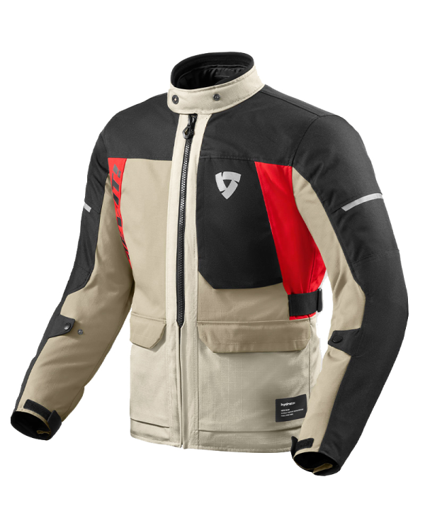 CHAQUETA REVIT CONVERGENT H2O SAND/ROJO | Pendiente Revisar de moto | %brands%