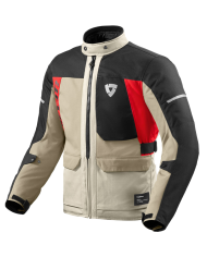 CHAQUETA REVIT CONVERGENT H2O SAND/ROJO | Pendiente Revisar de moto | %brands%