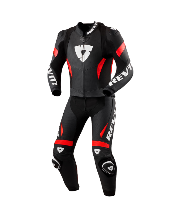 MONO REVIT ARGON 3 DIVISIBLE NEGRO/ROJO FLUOR | Pendiente Revisar de moto | %brands%