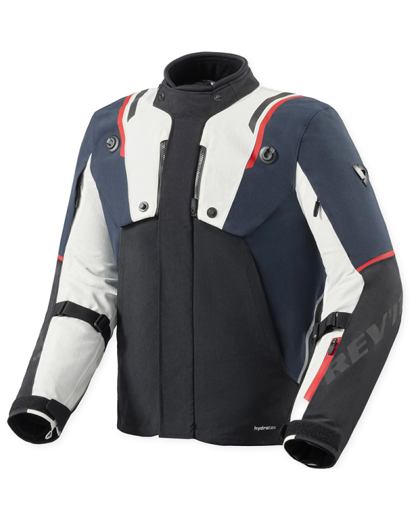 CHAQUETA REVIT FRACTAL H2O AZUL/BLANCO | Invierno de moto | %brands%