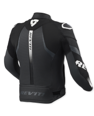 CHAQUETA REVIT HYPERSPEED 3 AIR LEATHER NEGRO/BLANCO | Cuero de moto | %brands%