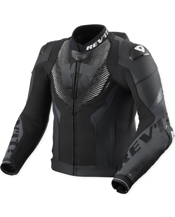 CHAQUETA REVIT HYPERSPEED 3 PRO LEATHER NEGRO/ANTRACITA | Cuero de moto | %brands%