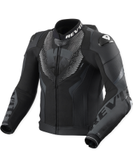 CHAQUETA REVIT HYPERSPEED 3 PRO LEATHER NEGRO/ANTRACITA | Cuero de moto | %brands%