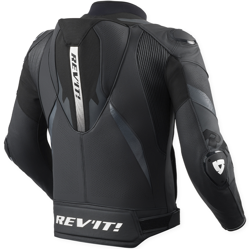 CHAQUETA REVIT HYPERSPEED 3 PRO LEATHER NEGRO/ANTRACITA | Cuero de moto | %brands%