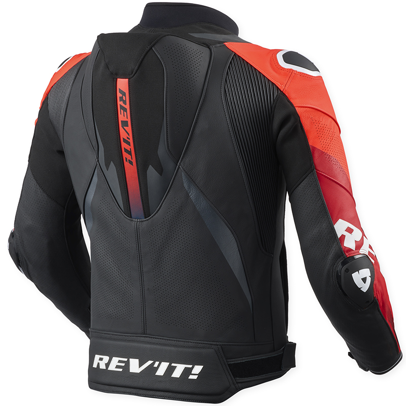 CHAQUETA REVIT HYPERSPEED 3 PRO LEATHER NEGRO/ROJO | Cuero de moto | %brands%
