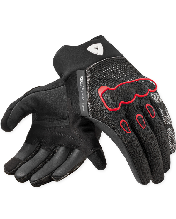 GUANTES REVIT HYPERSPEED 3 NEGRO/ROJO FLUOR | Touring de moto | %brands%