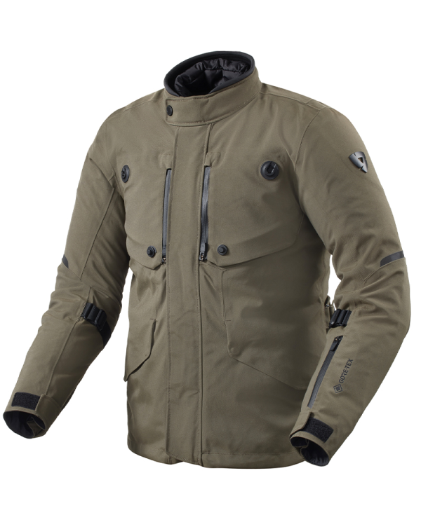 CHAQUETA REVIT TRENCH 2 GTX BLACK/OLIVE | Invierno de moto | %brands%