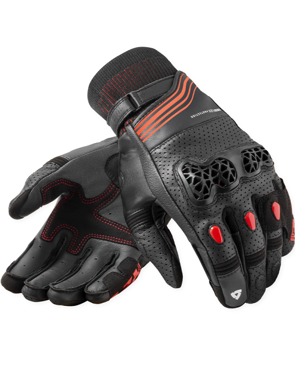 GUANTES REVIT POSITRON NEGRO/ROJO | Verano de moto | %brands%