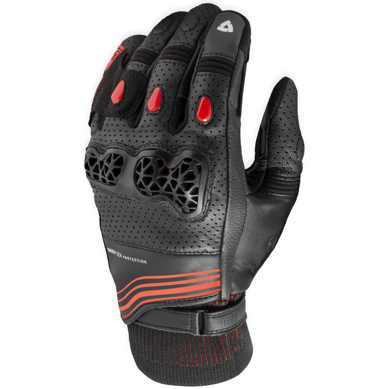 GUANTES REVIT POSITRON NEGRO/ROJO | Verano de moto | %brands%
