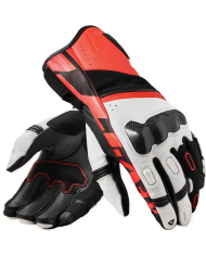 GUANTES REVIT RSR 5 WHITE/RED FLUO | Sport Racing de moto | %brands%