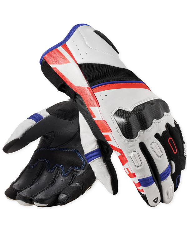 GUANTES REVIT RSR 5 BLANCO/AZUL | Sport Racing de moto | %brands%