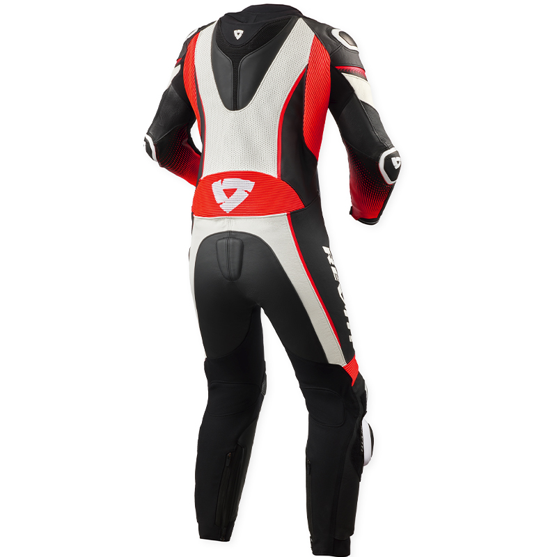 MONO REVIT XENA 4 LADY PROFESIONAL BLANCO/ROJO FLUOR | Mujer de moto | %brands%