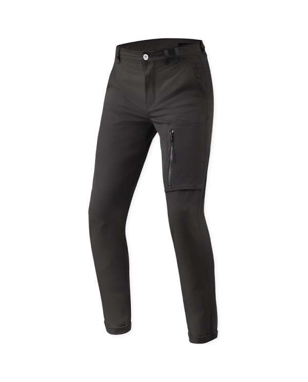 PANTALONES VAQUEROS REVIT CHINO TERRY SKINNY BLACK L30 TIRO CORTO | Vaqueros Kevlar de moto | %brands%