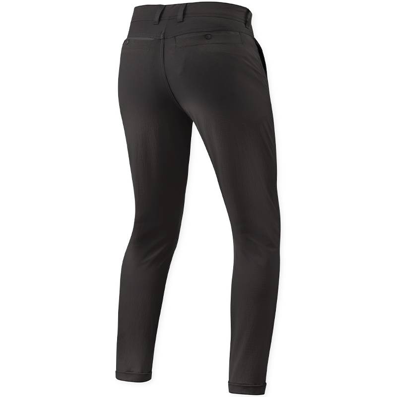 PANTALONES VAQUEROS REVIT CHINO TERRY SKINNY BLACK L30 TIRO CORTO | Vaqueros Kevlar de moto | %brands%