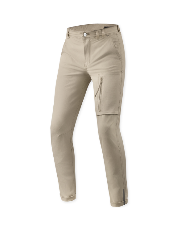PANTALONES VAQUEROS REVIT CHINO TERRY SKINNY SAND L30 TIRO CORTO | Vaqueros Kevlar de moto | %brands%