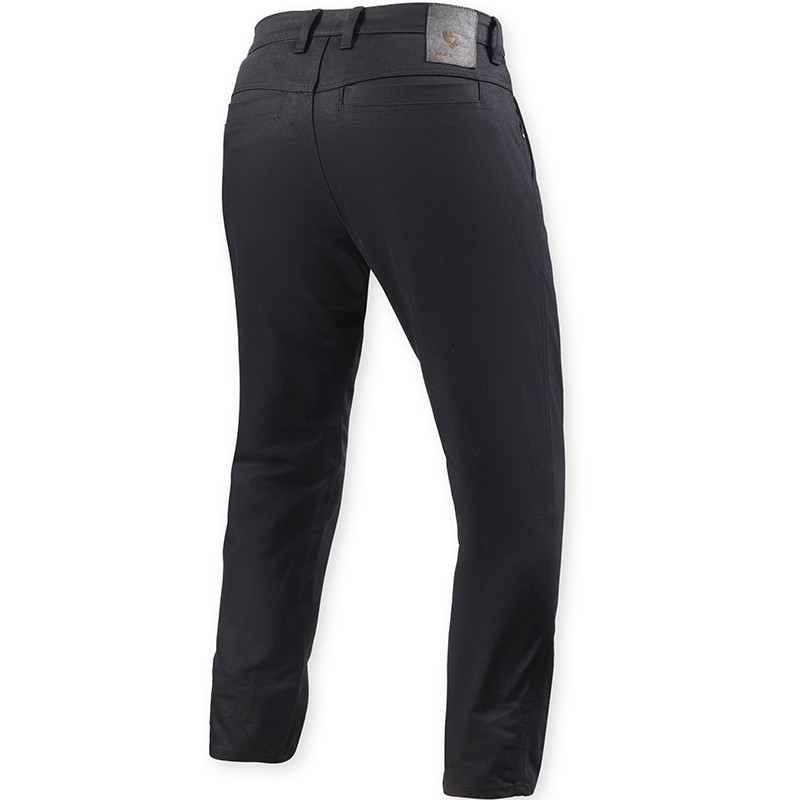 PANTALONES VAQUEROS REVIT CHINO DEAN 2 TAPERED BLACK L30 TIRO CORTO | Vaqueros Kevlar de moto | %brands%