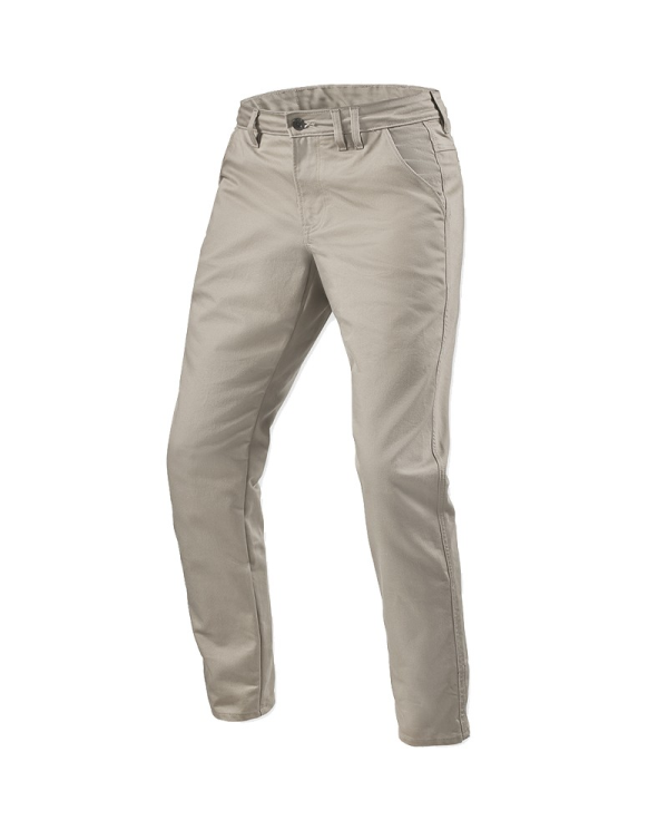 PANTALONES VAQUEROS REVIT CHINO DEAN 2 TAPERED SAND L30 TIRO CORTO | Vaqueros Kevlar de moto | %brands%